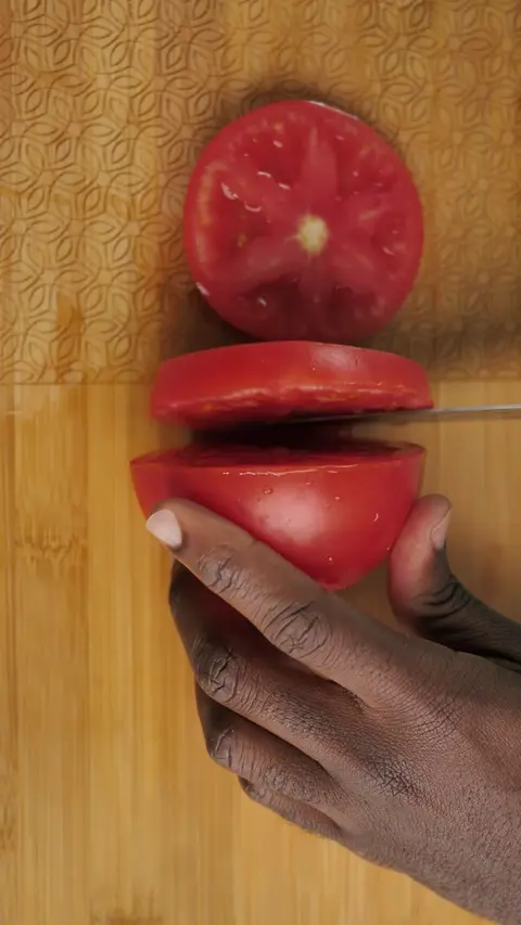 Burst tomato bruschetta